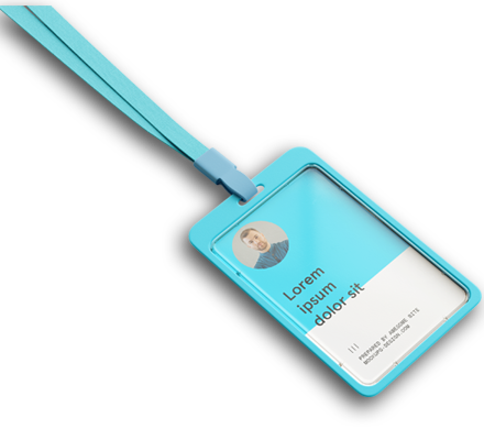 کارت پرسنلی سازمانی به همراه کاور و بند گردنی