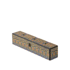 جعبه عود(طرح کاشی اسلیمی آبی – طلایی) کد Incense-95