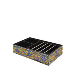 وارمر قوری کاشی هفت‌رنگ صفوی – دکوپاژ دست‌ساز (کدV03-95)