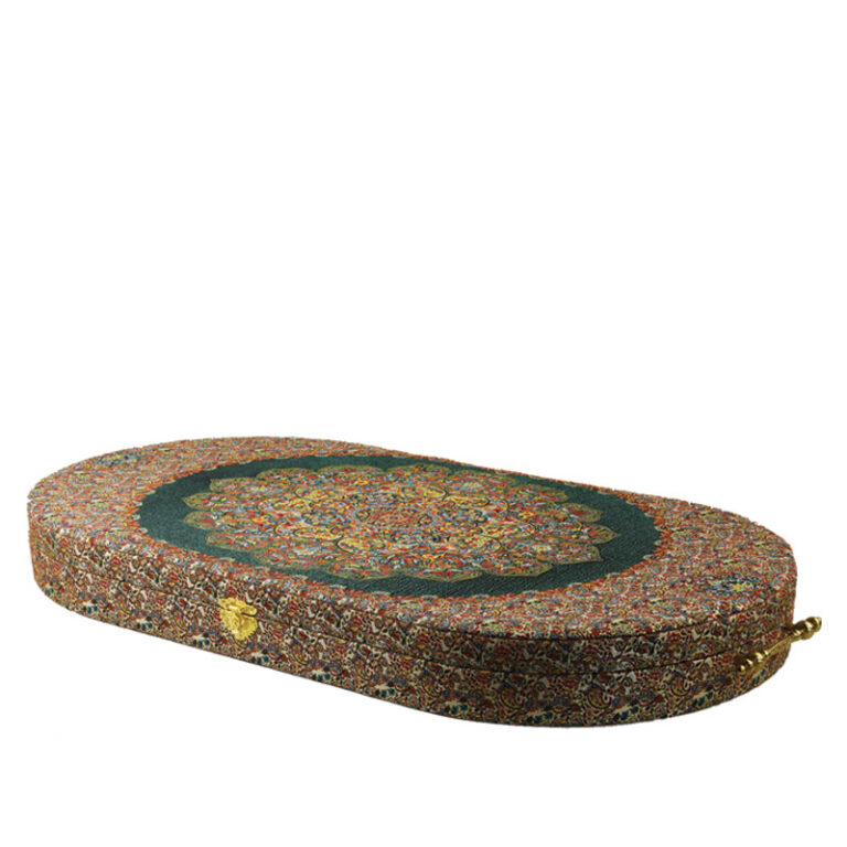 جعبه ترمه (طرح زمرد سلطنتی) کد VIP OVAL-GREEN