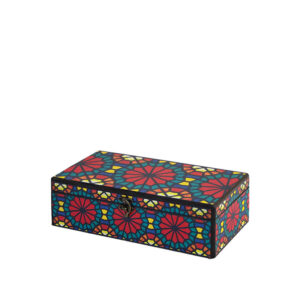 جعبه دکوپاژ (طرح شیشه رنگی ارسی) کد Z21